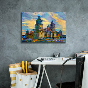 'Mexico City Metropolitan Cathedral' by Pedro Gavidia, Canvas Wall Art,26 x 18