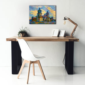 'Mexico City Metropolitan Cathedral' by Pedro Gavidia, Canvas Wall Art,26 x 18