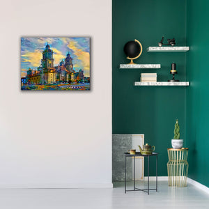 'Mexico City Metropolitan Cathedral' by Pedro Gavidia, Canvas Wall Art,34 x 26