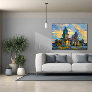 'Mexico City Metropolitan Cathedral' by Pedro Gavidia, Canvas Wall Art,54 x 40
