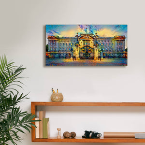 'London England Buckingham Palace' by Pedro Gavidia, Canvas Wall Art,24 x 12