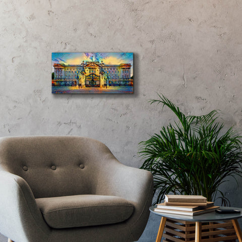 Image of 'London England Buckingham Palace' by Pedro Gavidia, Canvas Wall Art,24 x 12
