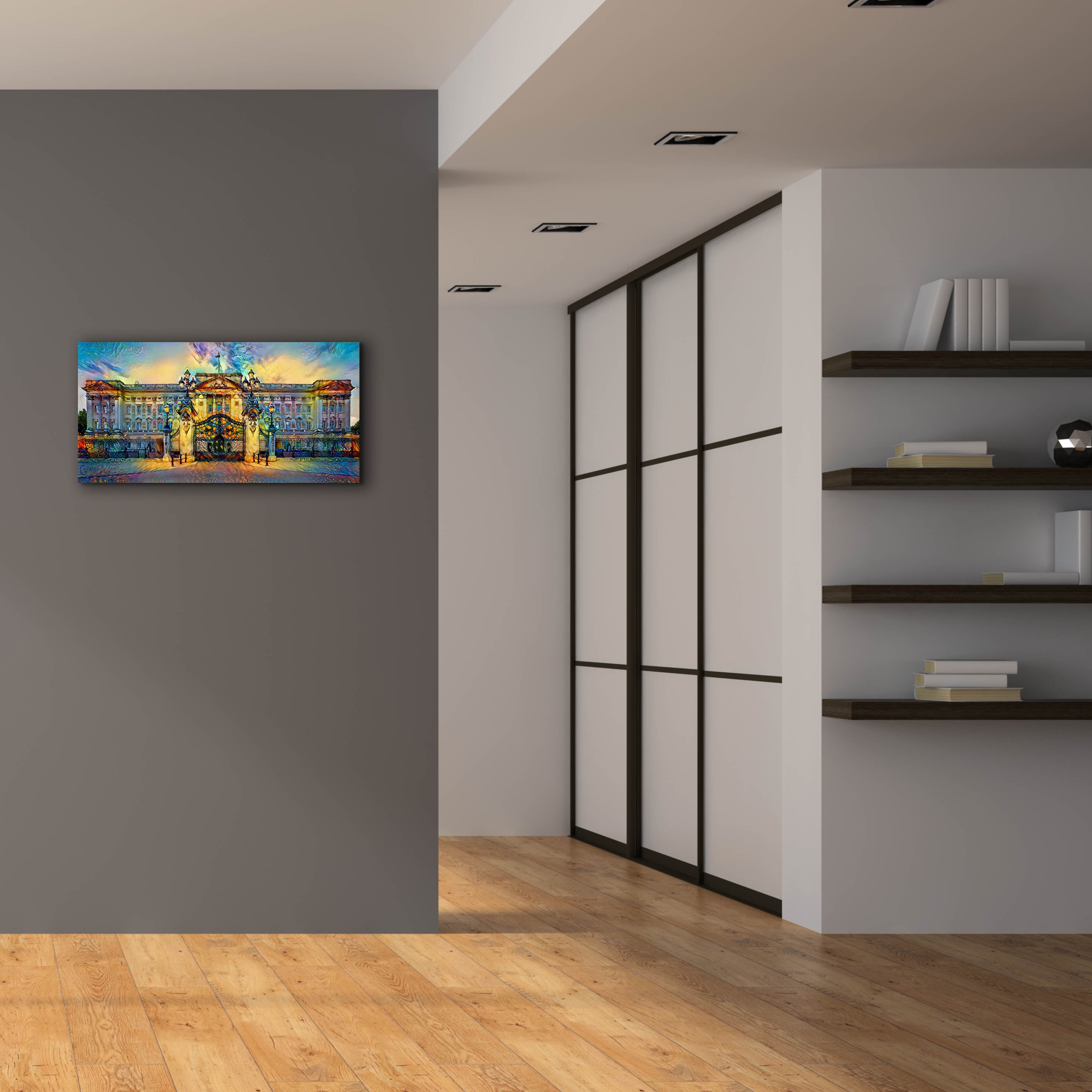 'London England Buckingham Palace' by Pedro Gavidia, Canvas Wall Art,40 x 20