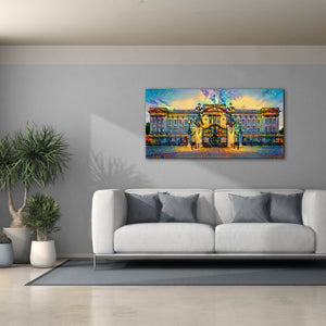 'London England Buckingham Palace' by Pedro Gavidia, Canvas Wall Art,60 x 30