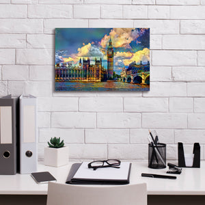 'London England Big Ben and Parliament' by Pedro Gavidia, Canvas Wall Art,18 x 12