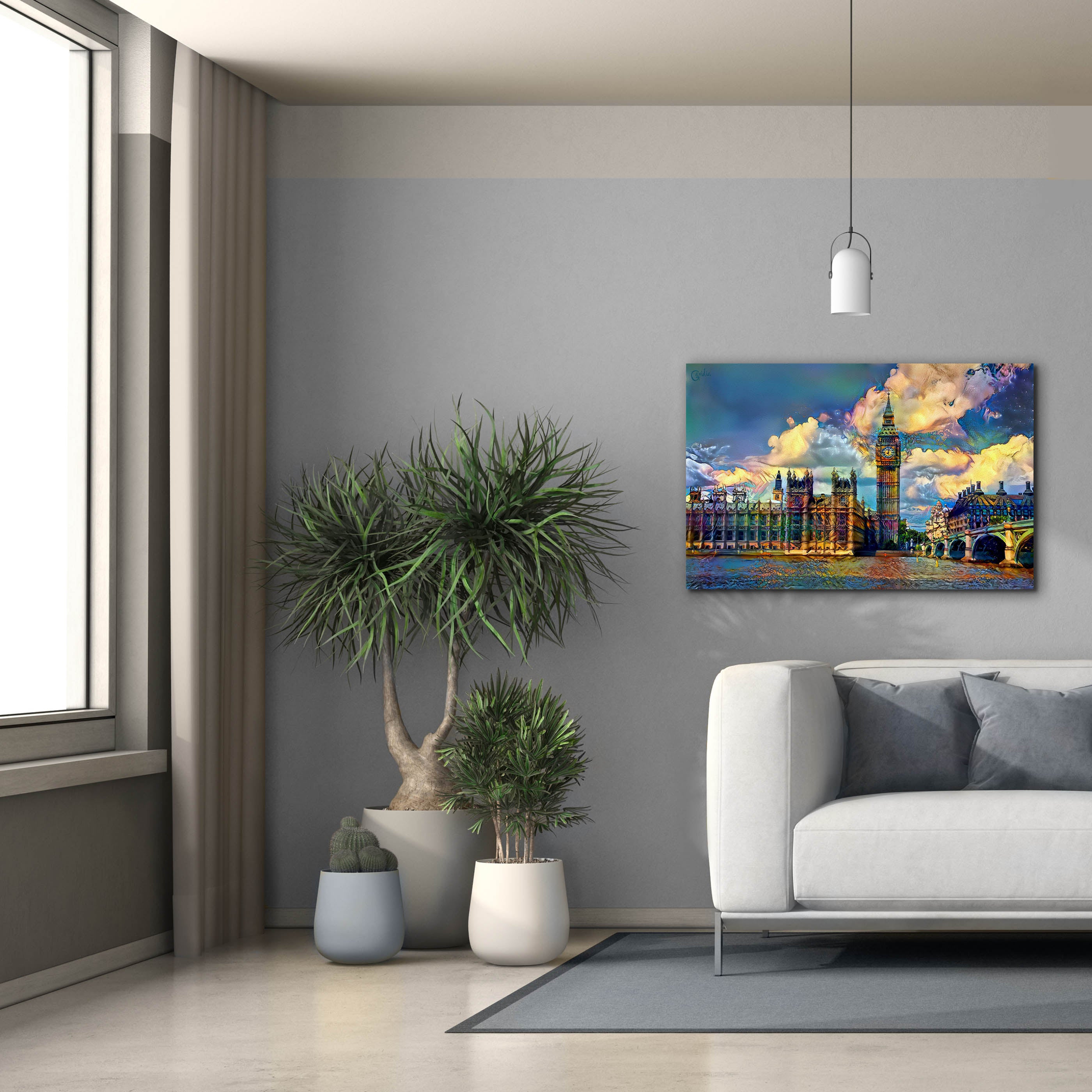 'London England Big Ben and Parliament' by Pedro Gavidia, Canvas Wall Art,40 x 26