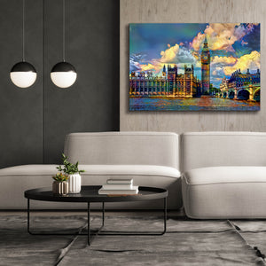 'London England Big Ben and Parliament' by Pedro Gavidia, Canvas Wall Art,60 x 40