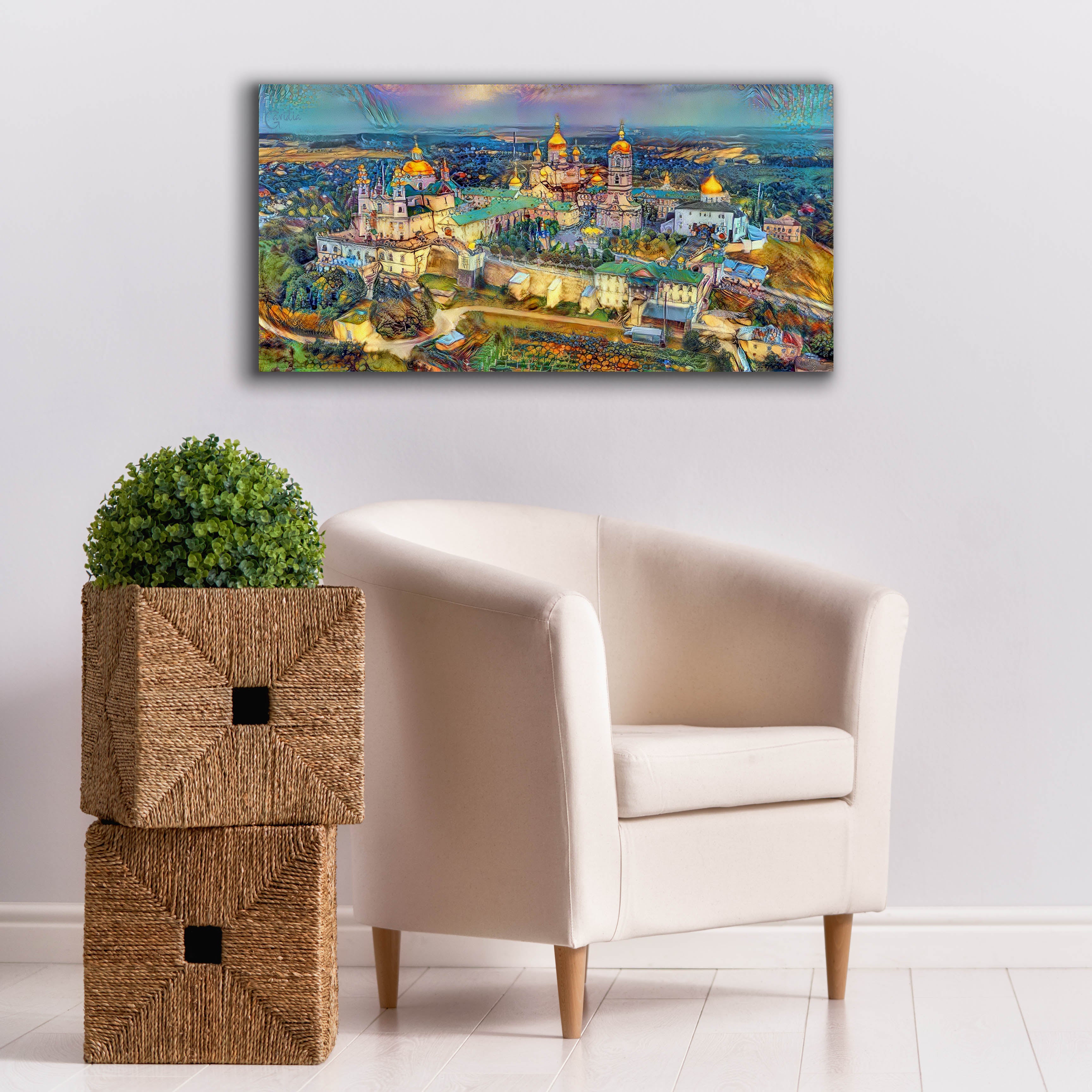 'Kyiv Ukraine Kyiv Pechersk Lavra Monastery of the Caves' by Pedro Gavidia, Canvas Wall Art,40 x 20