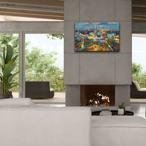 'Kyiv Ukraine City' by Pedro Gavidia, Canvas Wall Art,40 x 26