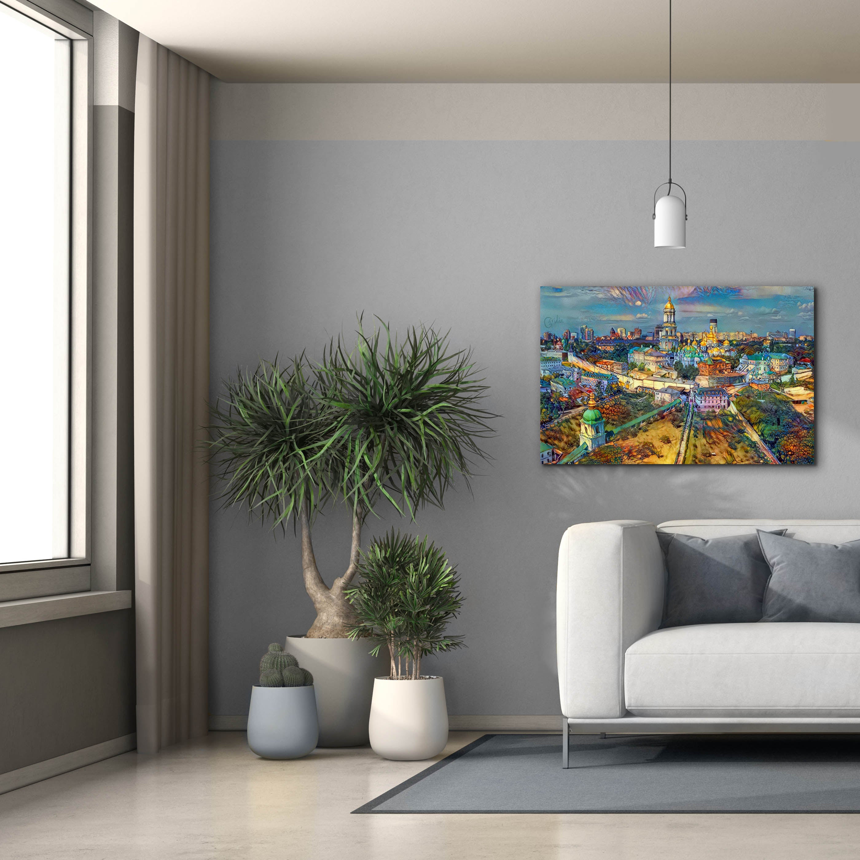 'Kyiv Ukraine City' by Pedro Gavidia, Canvas Wall Art,40 x 26