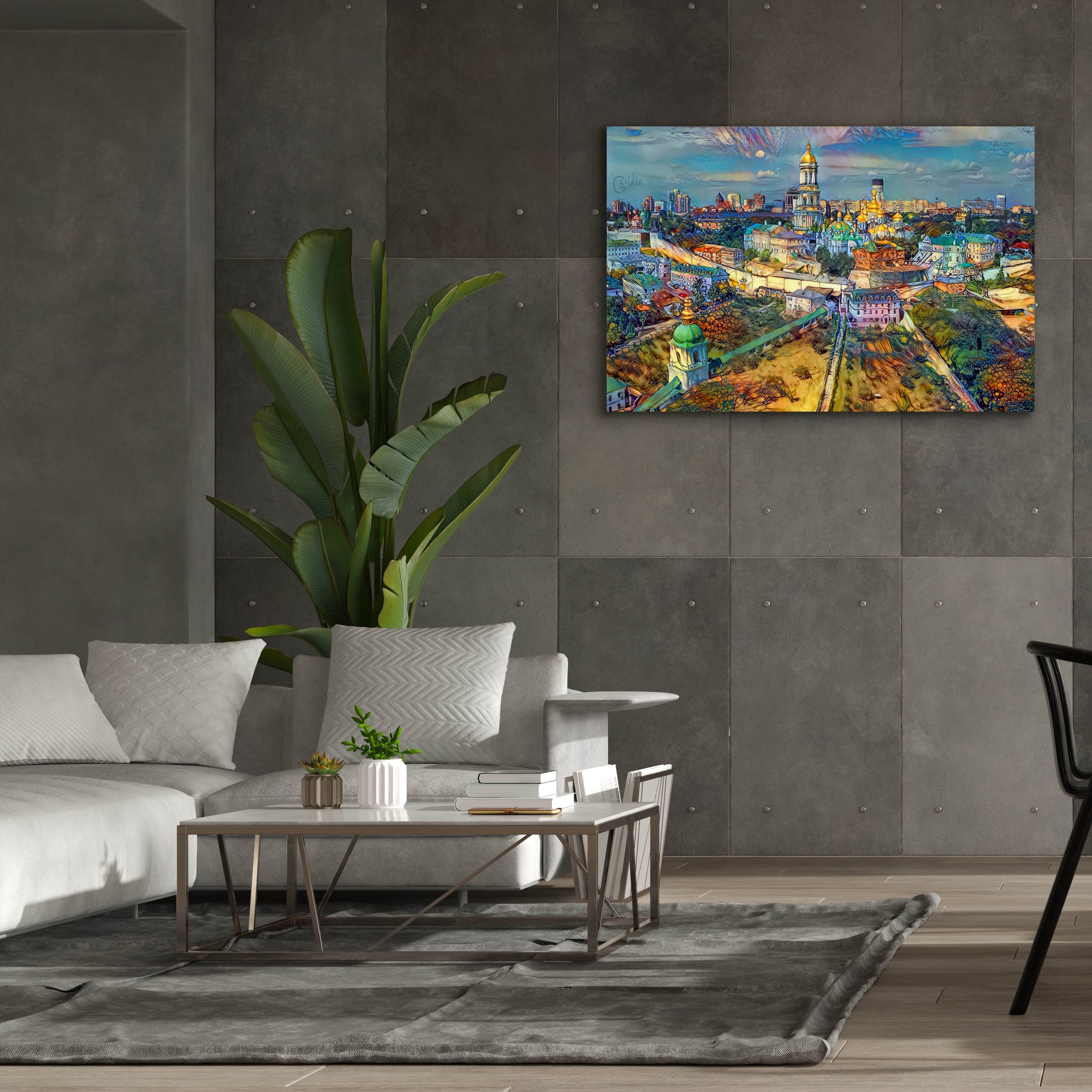 'Kyiv Ukraine City' by Pedro Gavidia, Canvas Wall Art,60 x 40