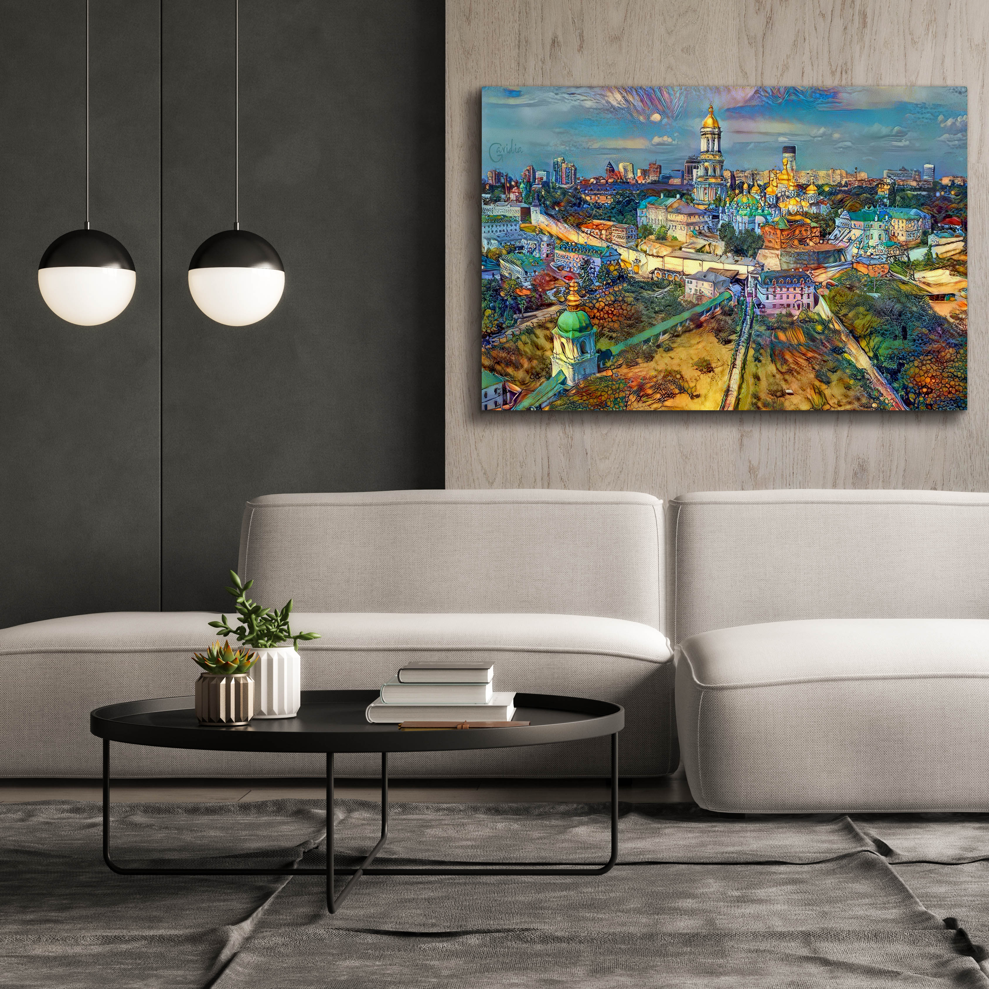 'Kyiv Ukraine City' by Pedro Gavidia, Canvas Wall Art,60 x 40