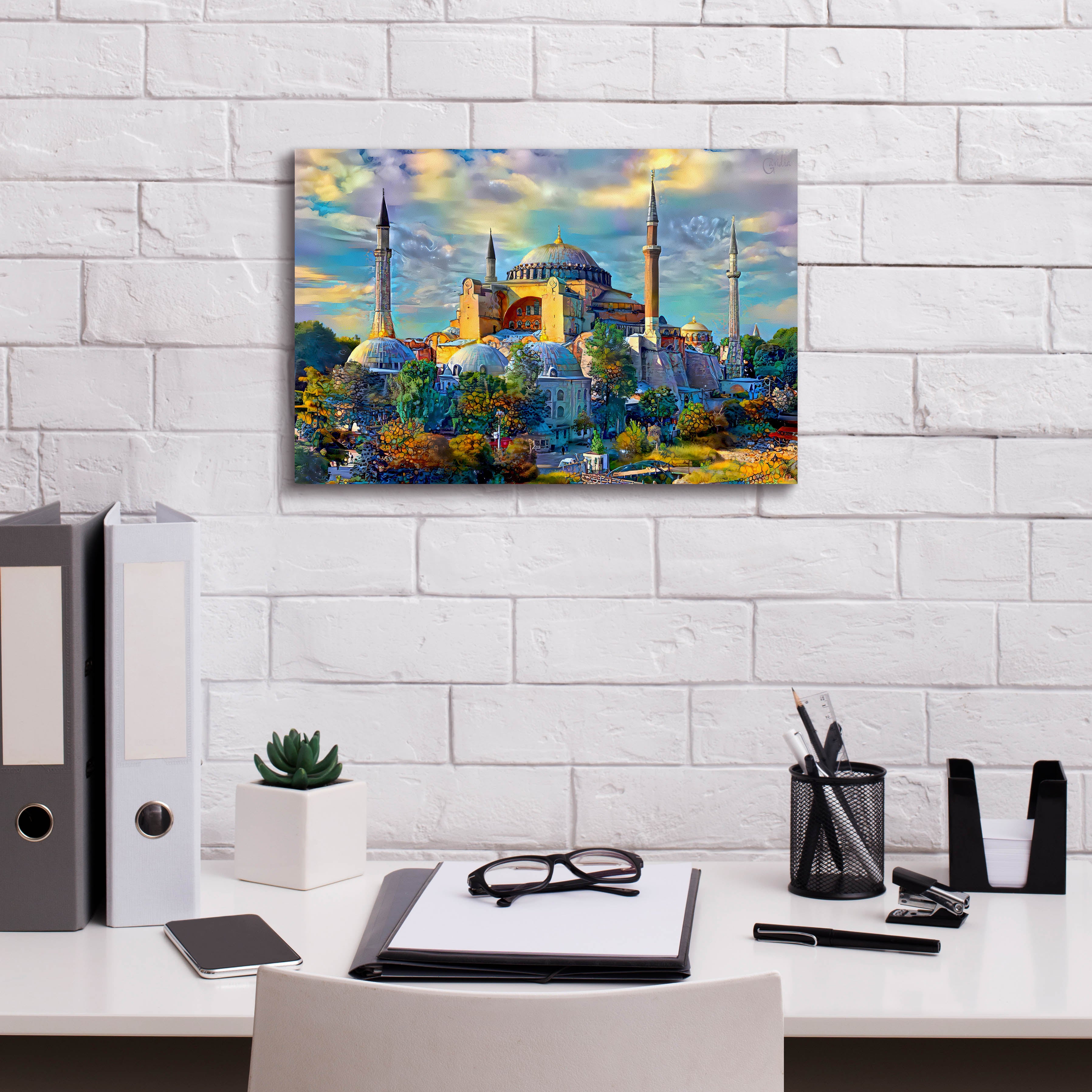 'Istanbul Turkey Hagia Sophia' by Pedro Gavidia, Canvas Wall Art,18 x 12