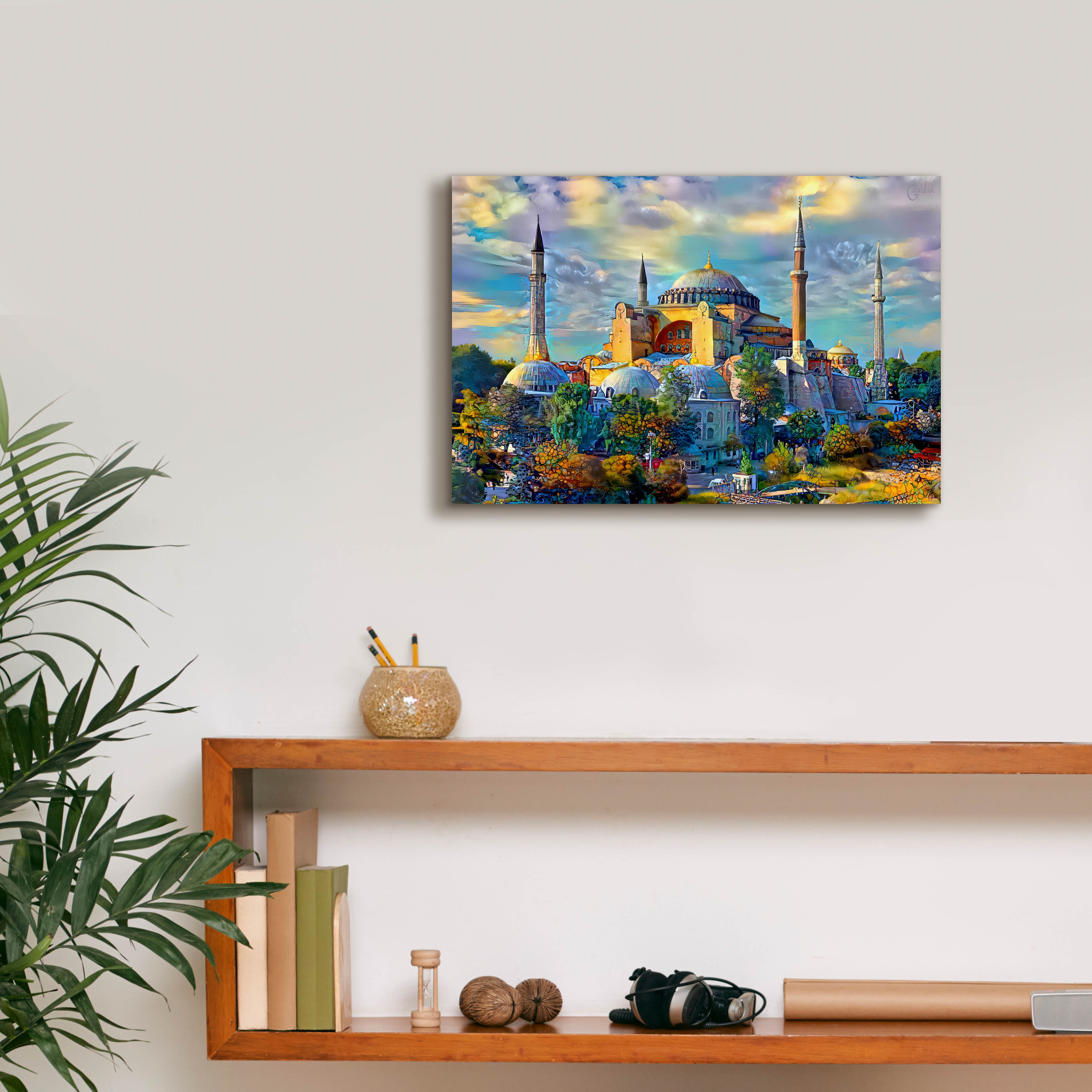 'Istanbul Turkey Hagia Sophia' by Pedro Gavidia, Canvas Wall Art,18 x 12