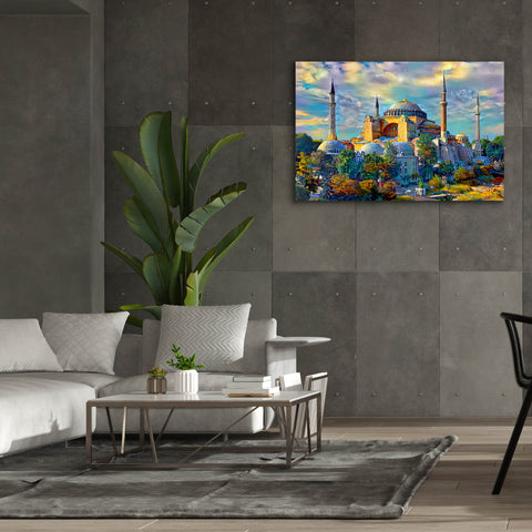 Image of 'Istanbul Turkey Hagia Sophia' by Pedro Gavidia, Canvas Wall Art,60 x 40