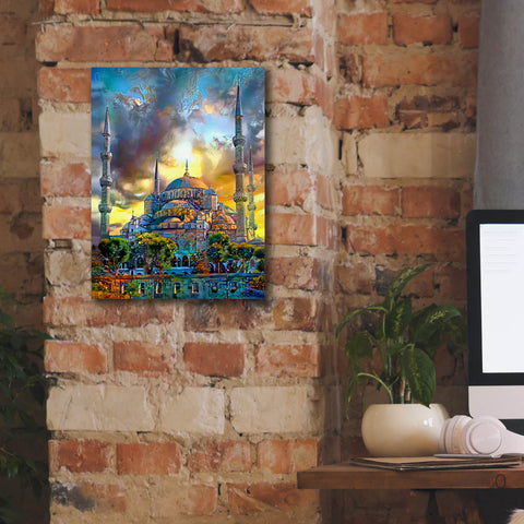 Image of 'Istanbul Turkey Blue Mosque' by Pedro Gavidia, Canvas Wall Art,12 x 16