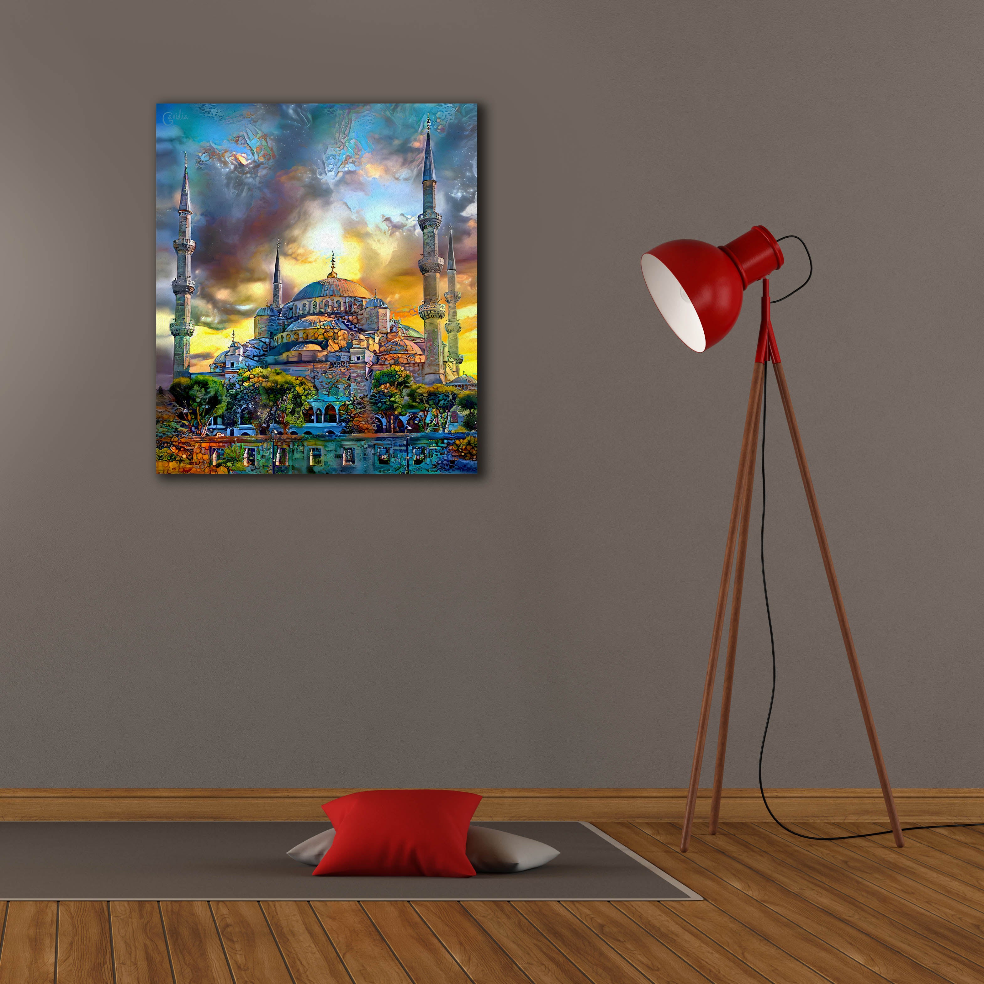 'Istanbul Turkey Blue Mosque' by Pedro Gavidia, Canvas Wall Art,26 x 30
