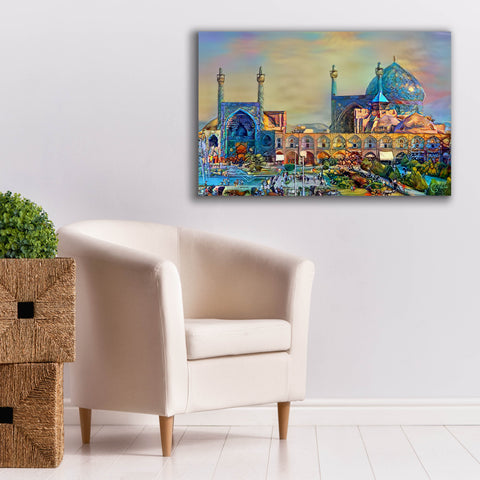 Image of 'Isfahan Iran Imam Khomeini Mosque' by Pedro Gavidia, Canvas Wall Art,40 x 26
