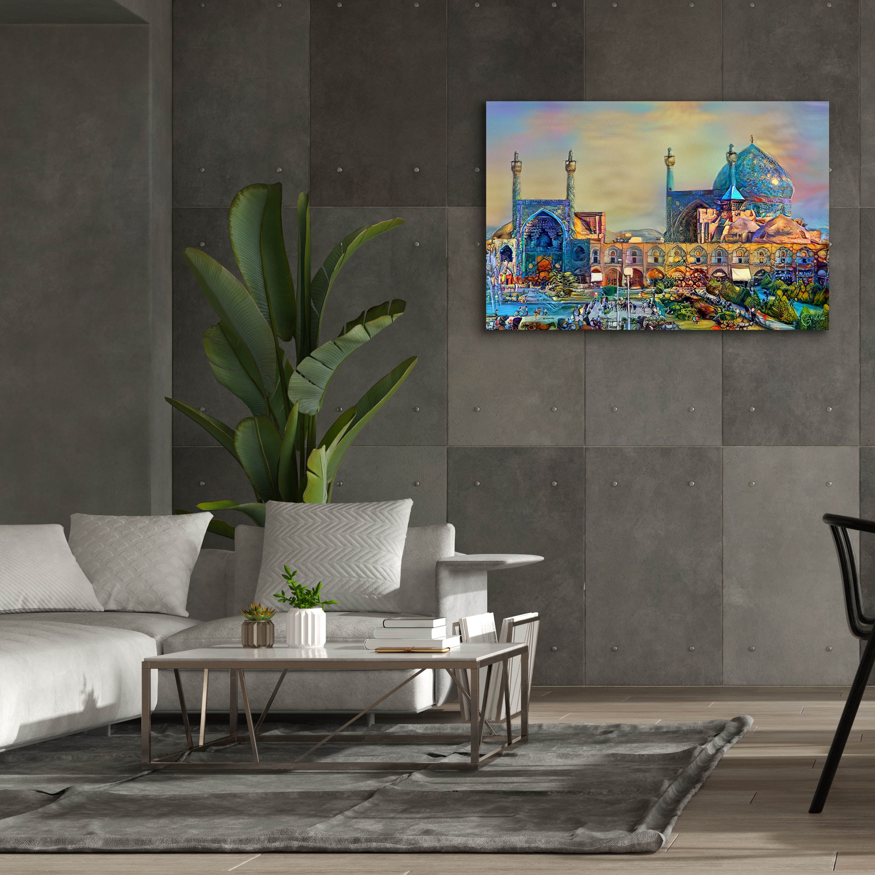 'Isfahan Iran Imam Khomeini Mosque' by Pedro Gavidia, Canvas Wall Art,60 x 40