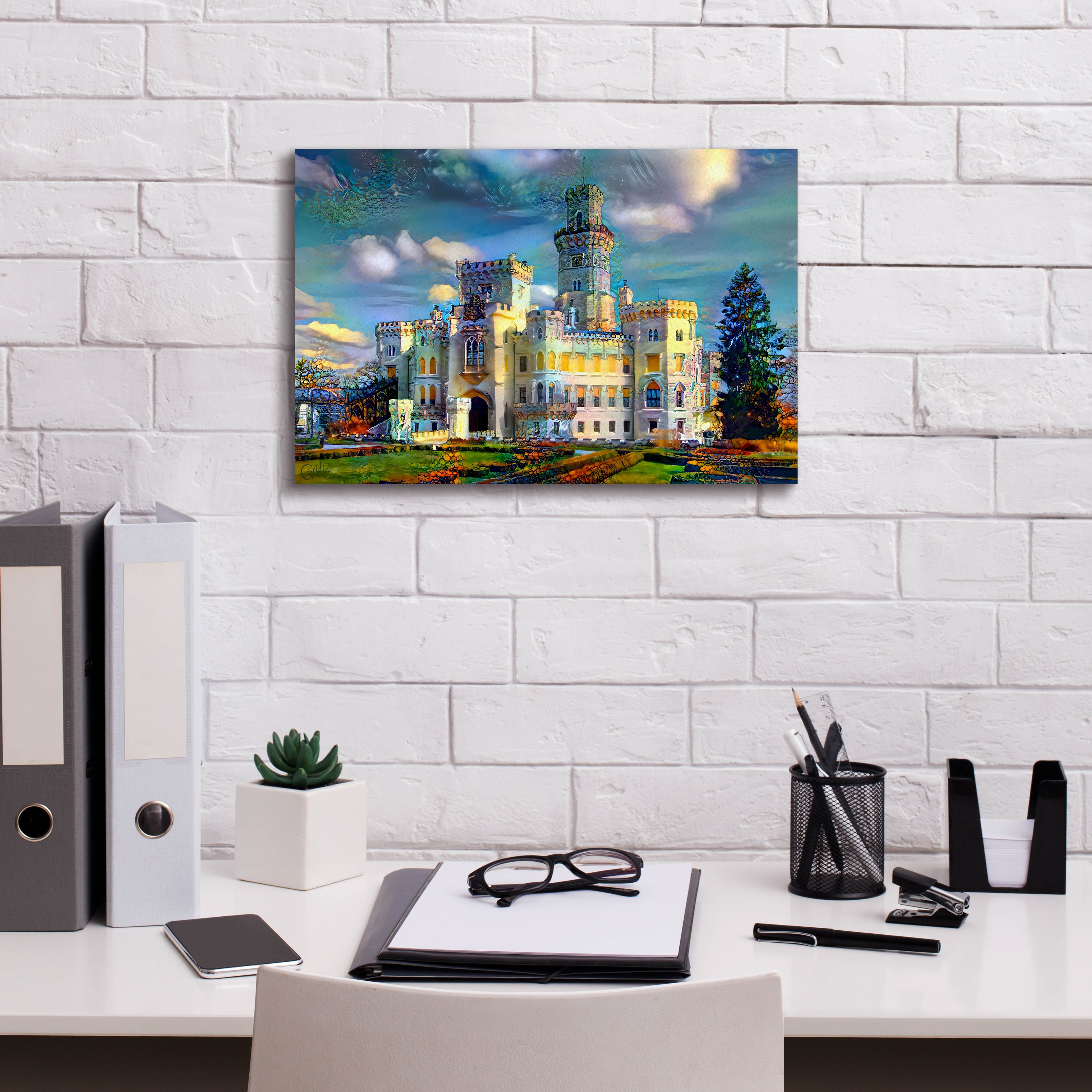 'Hluboka nad Vltavou Czech Republic Hluboka Castle' by Pedro Gavidia, Canvas Wall Art,18 x 12