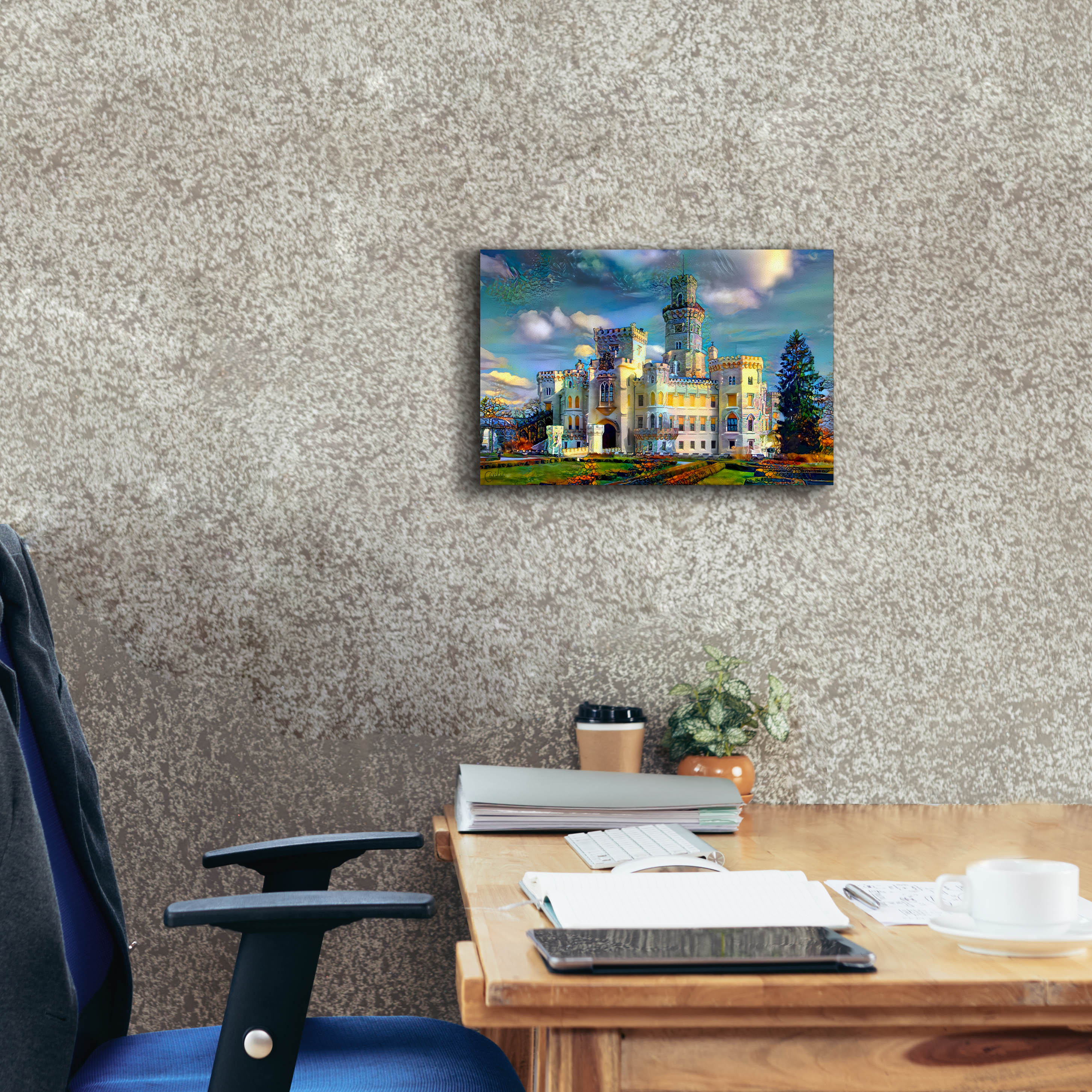 'Hluboka nad Vltavou Czech Republic Hluboka Castle' by Pedro Gavidia, Canvas Wall Art,18 x 12