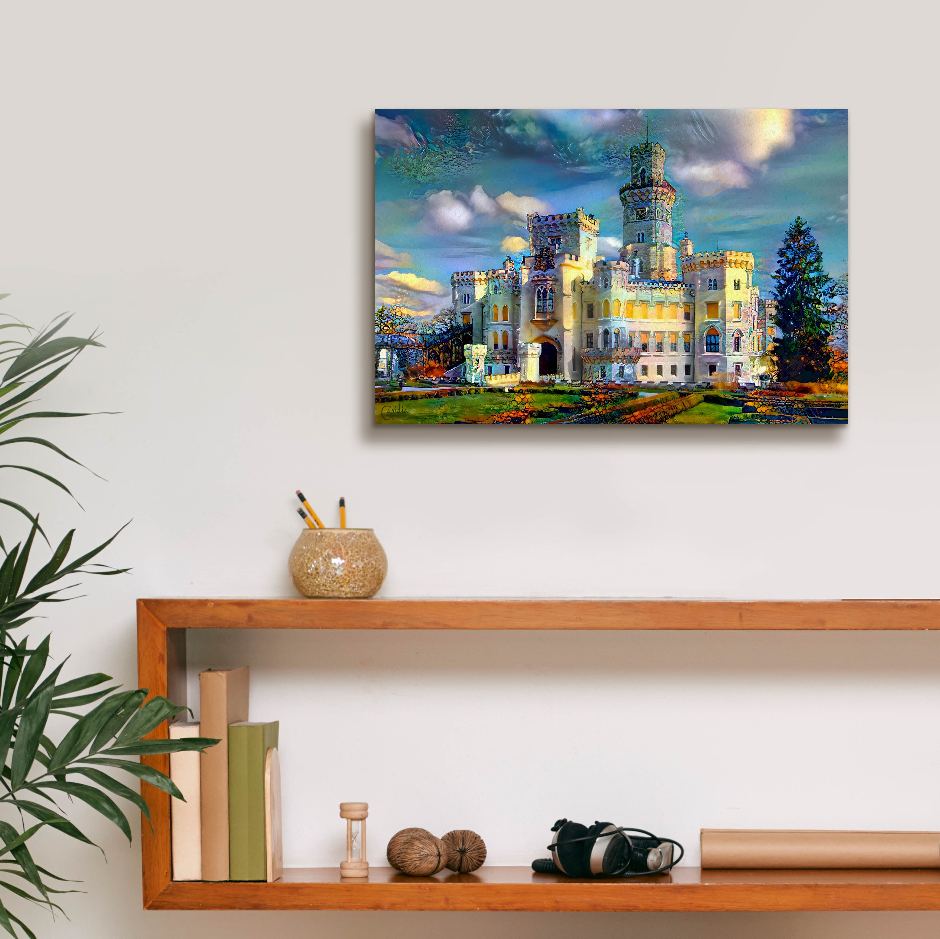 'Hluboka nad Vltavou Czech Republic Hluboka Castle' by Pedro Gavidia, Canvas Wall Art,18 x 12