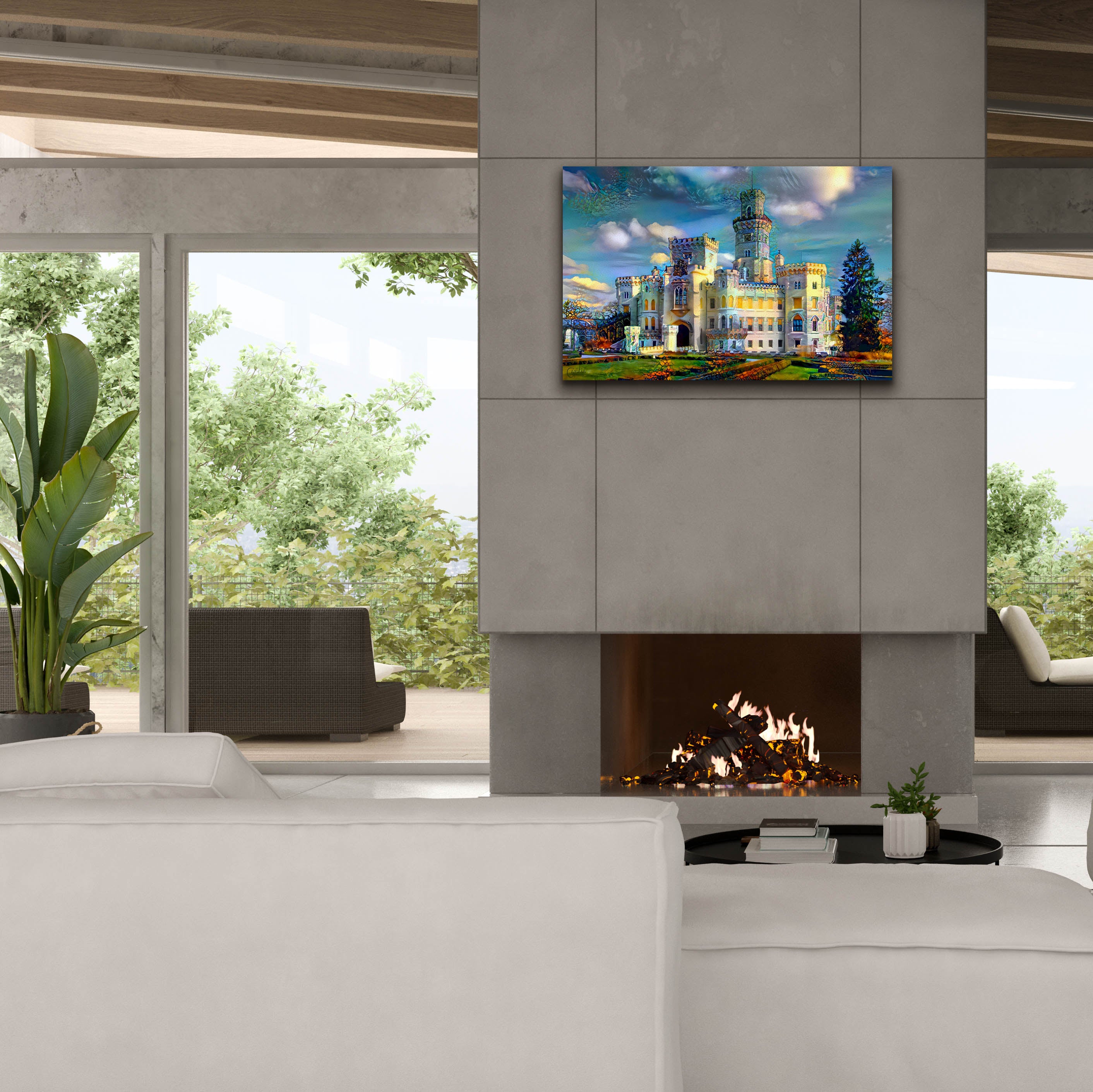 'Hluboka nad Vltavou Czech Republic Hluboka Castle' by Pedro Gavidia, Canvas Wall Art,40 x 26