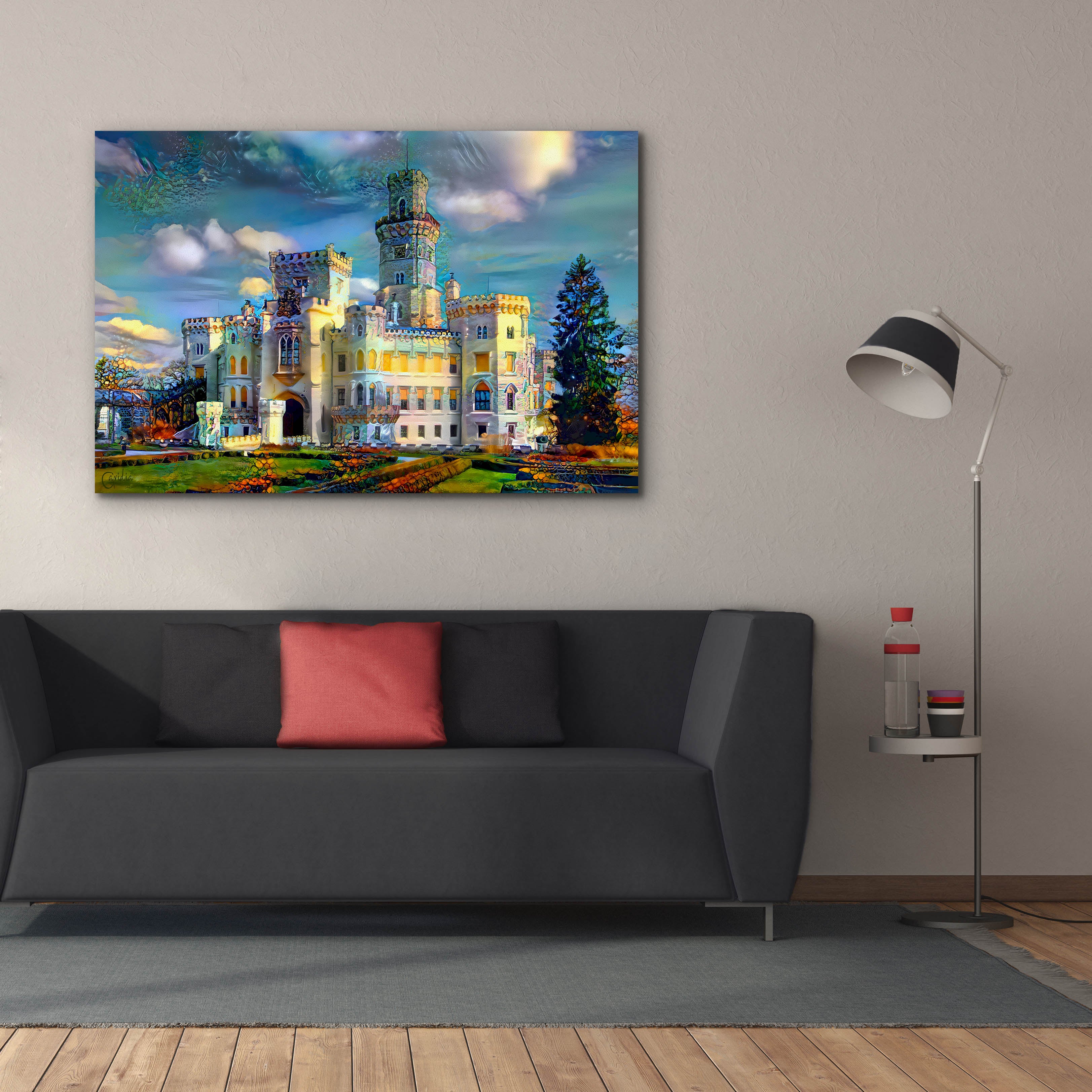 'Hluboka nad Vltavou Czech Republic Hluboka Castle' by Pedro Gavidia, Canvas Wall Art,60 x 40