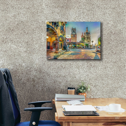 Image of 'Guanajuato Mexico San Miguel de Allende' by Pedro Gavidia, Canvas Wall Art,26 x 18
