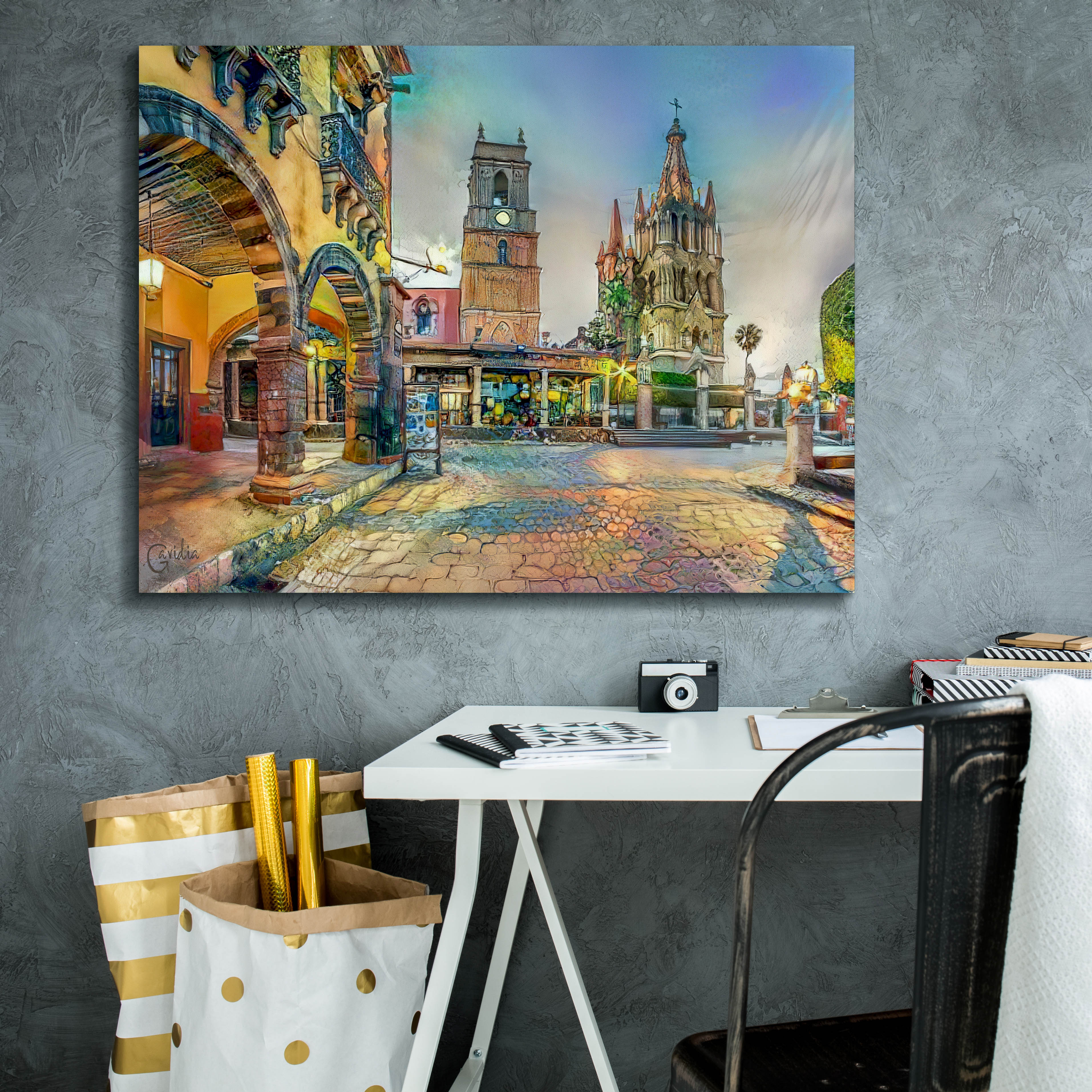 'Guanajuato Mexico San Miguel de Allende' by Pedro Gavidia, Canvas Wall Art,34 x 26