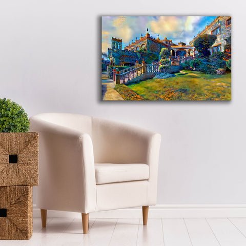 Image of 'Guanajuato Mexico Castillo de Santa Cecilia staircase' by Pedro Gavidia, Canvas Wall Art,40 x 26