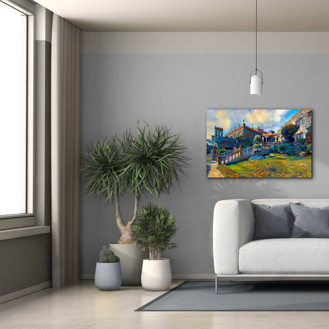 Image of 'Guanajuato Mexico Castillo de Santa Cecilia staircase' by Pedro Gavidia, Canvas Wall Art,40 x 26