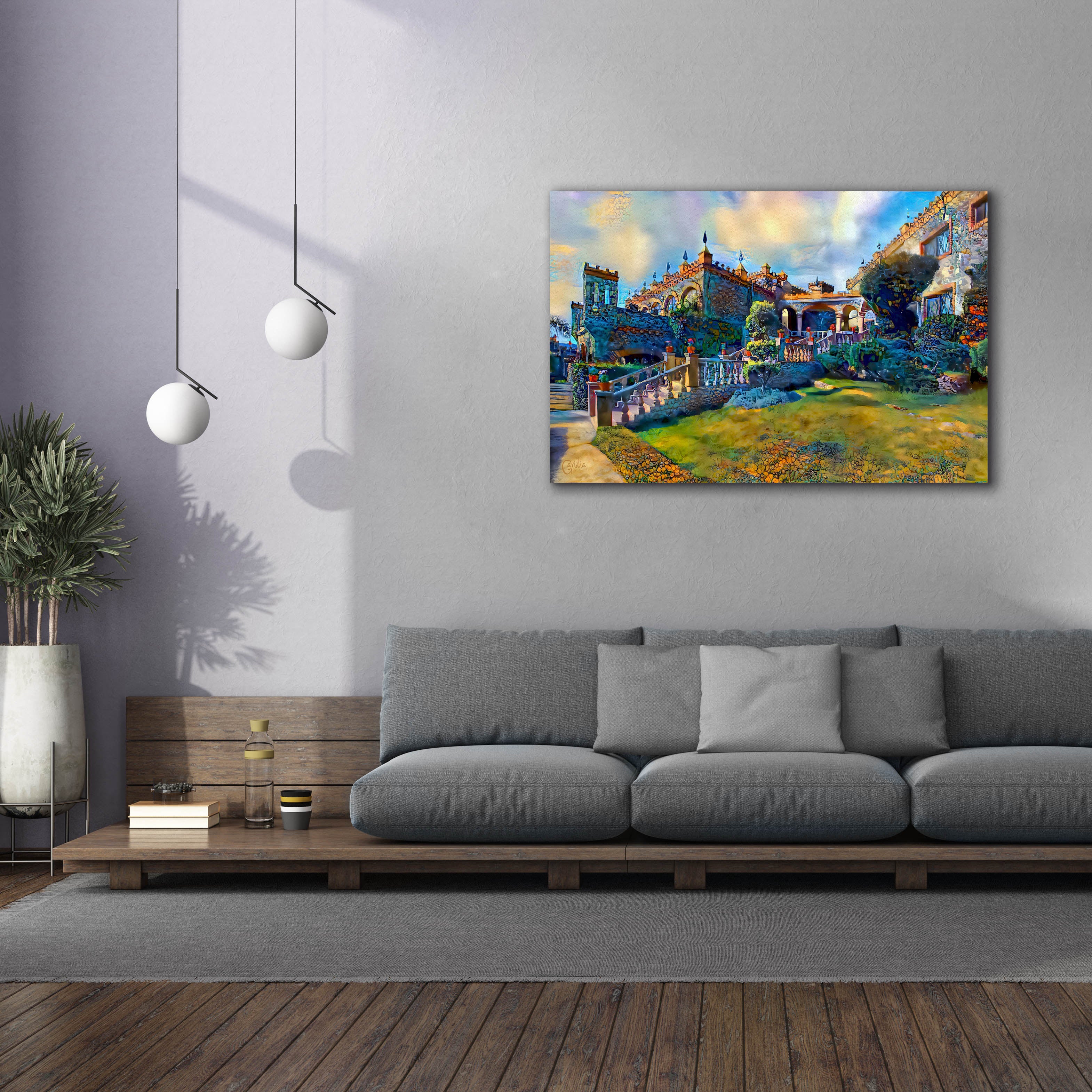 'Guanajuato Mexico Castillo de Santa Cecilia staircase' by Pedro Gavidia, Canvas Wall Art,60 x 40