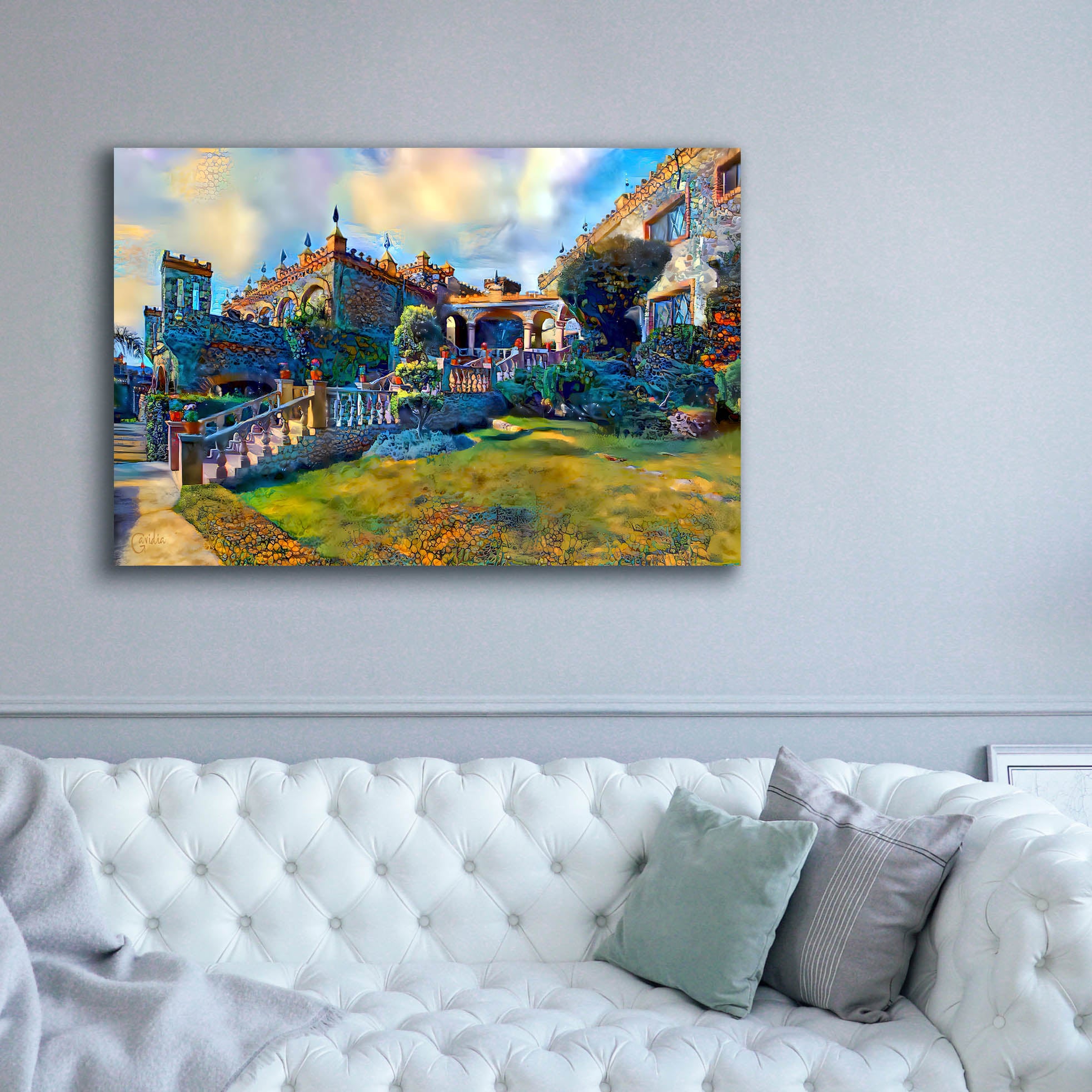 'Guanajuato Mexico Castillo de Santa Cecilia staircase' by Pedro Gavidia, Canvas Wall Art,60 x 40