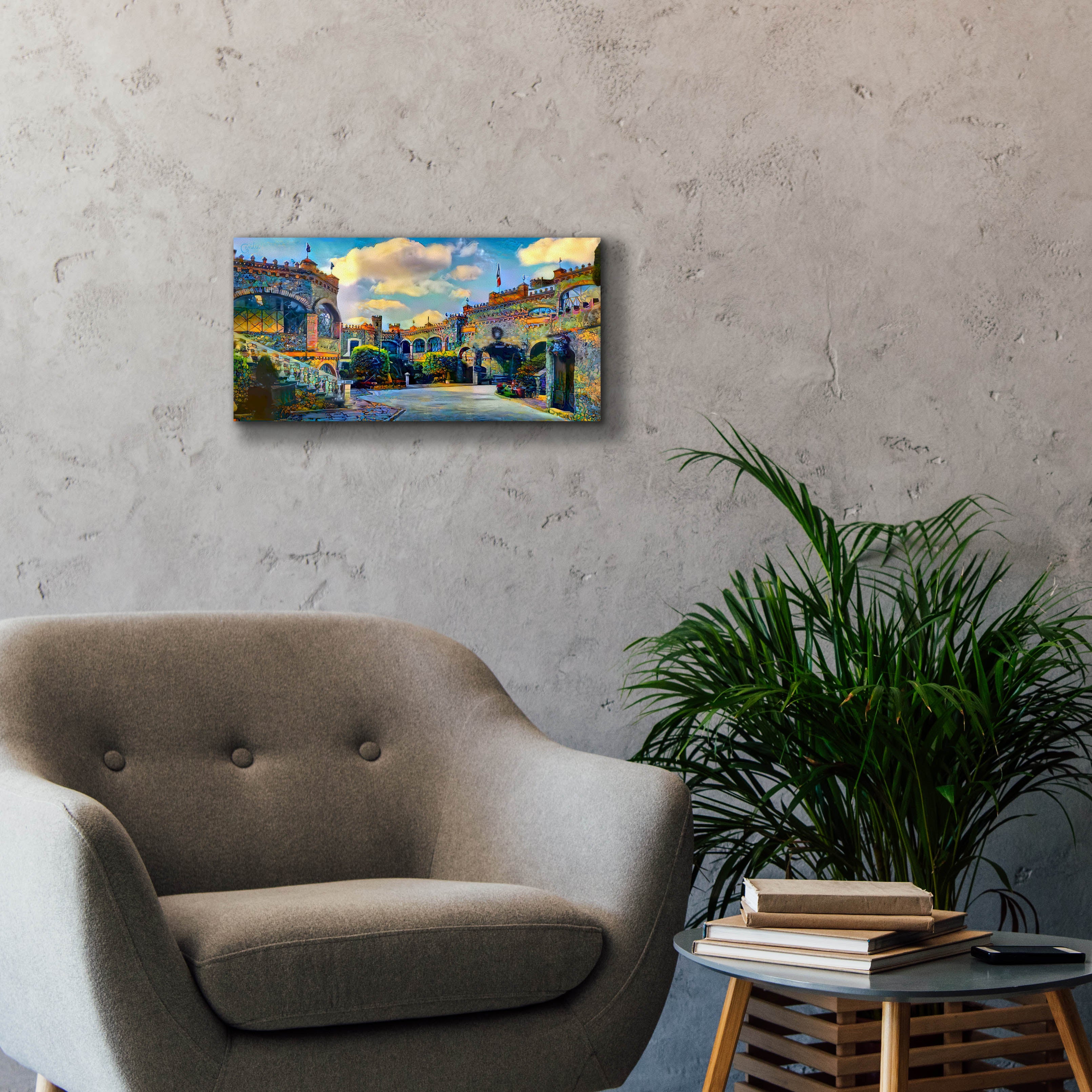 'Guanajuato Mexico Castillo de Santa Cecilia interior' by Pedro Gavidia, Canvas Wall Art,24 x 12