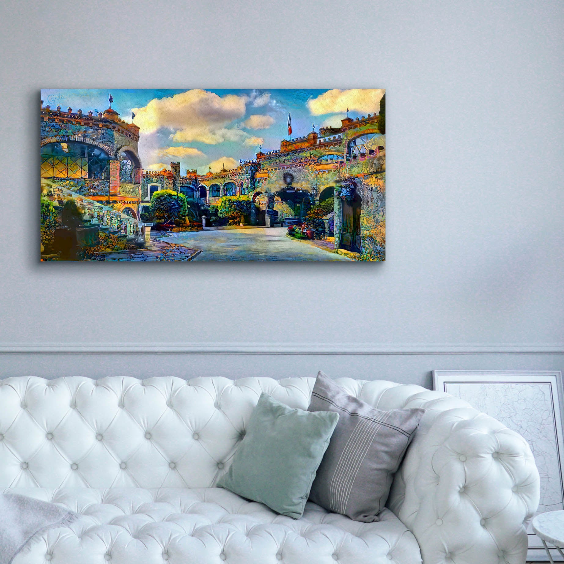 'Guanajuato Mexico Castillo de Santa Cecilia interior' by Pedro Gavidia, Canvas Wall Art,60 x 30
