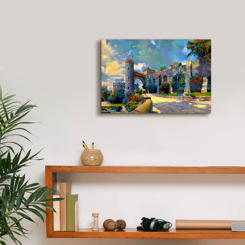 Image of 'Guanajuato Mexico Castillo de Santa Cecilia entrance' by Pedro Gavidia, Canvas Wall Art,18 x 12