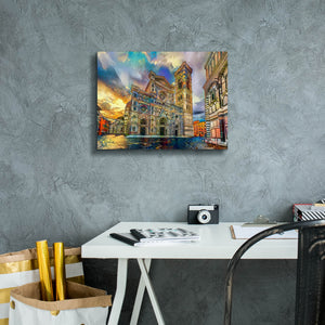 'Florence Italy Cathedral of Saint Mary of the Flower 2' by Pedro Gavidia, Canvas Wall Art,16 x 12