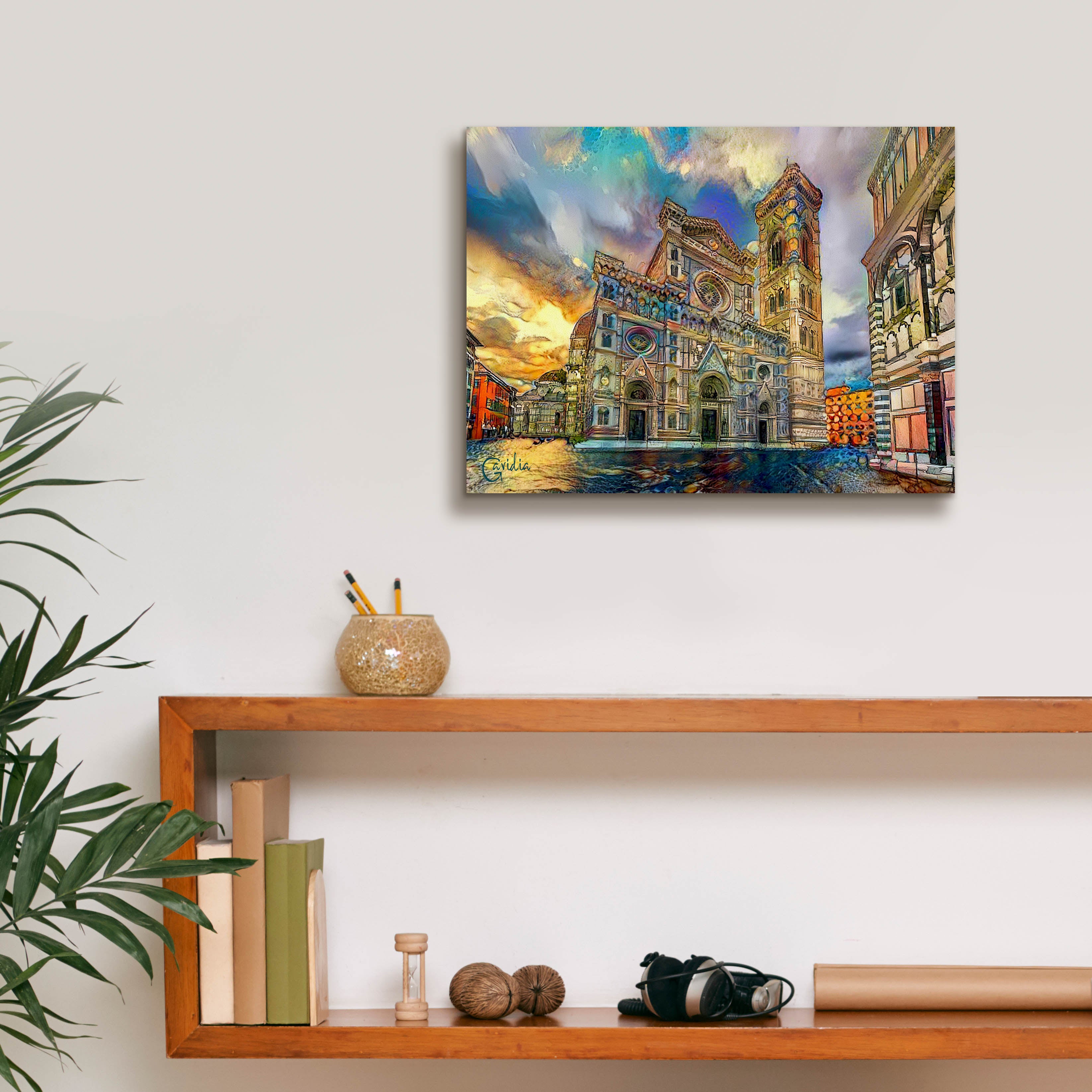 'Florence Italy Cathedral of Saint Mary of the Flower 2' by Pedro Gavidia, Canvas Wall Art,16 x 12