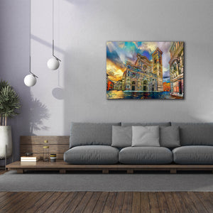 'Florence Italy Cathedral of Saint Mary of the Flower 2' by Pedro Gavidia, Canvas Wall Art,54 x 40