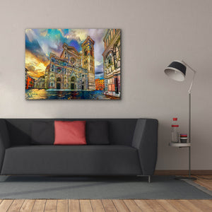'Florence Italy Cathedral of Saint Mary of the Flower 2' by Pedro Gavidia, Canvas Wall Art,54 x 40