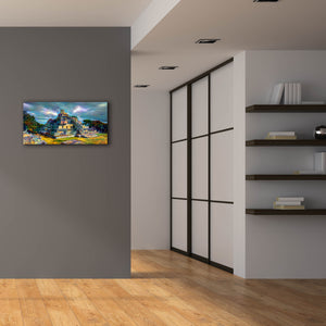 'Campeche Mexico Edzna Pyramid' by Pedro Gavidia, Canvas Wall Art,40 x 20