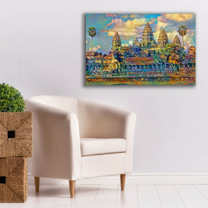 'Cambodia Angkor Wat' by Pedro Gavidia, Canvas Wall Art,40 x 26