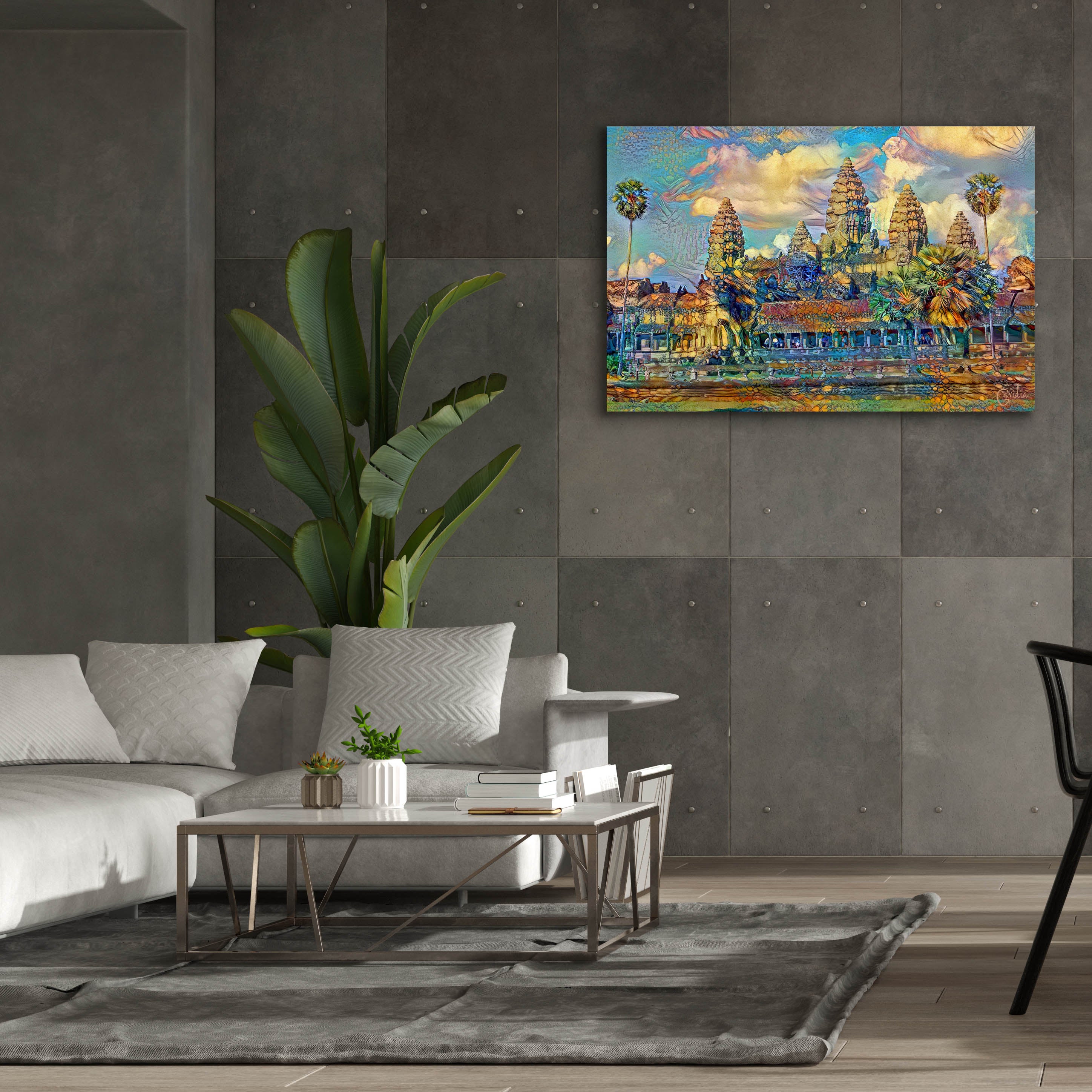 'Cambodia Angkor Wat' by Pedro Gavidia, Canvas Wall Art,60 x 40