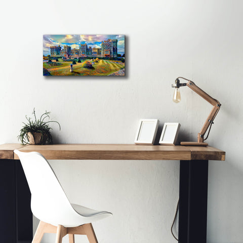 Image of 'Berkshire England Windsor Castle' by Pedro Gavidia, Canvas Wall Art,24 x 12
