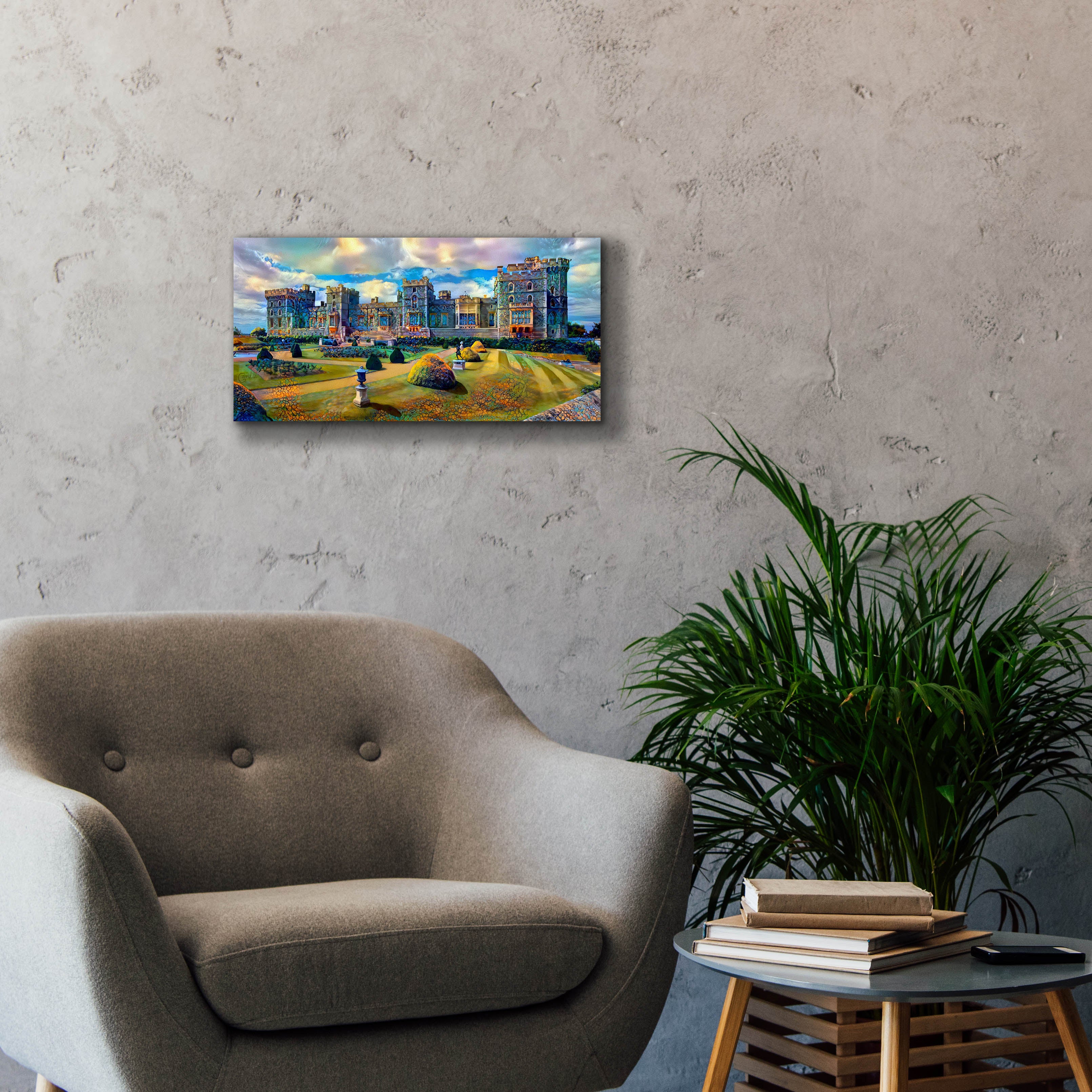 'Berkshire England Windsor Castle' by Pedro Gavidia, Canvas Wall Art,24 x 12