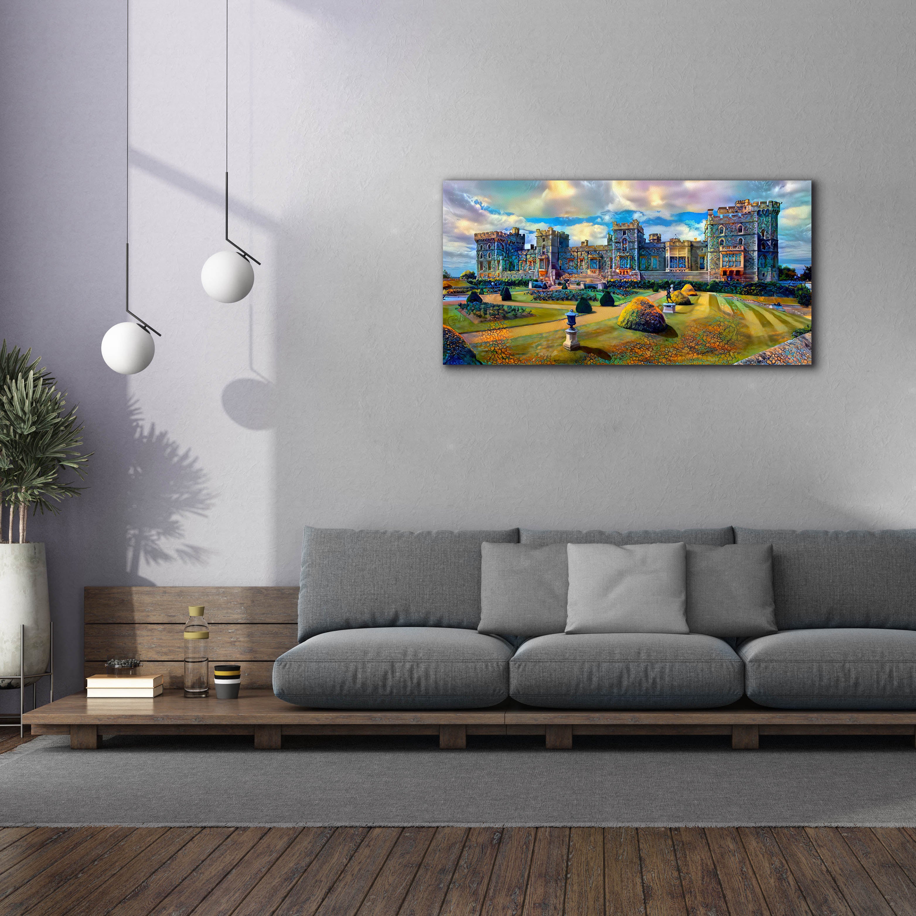 'Berkshire England Windsor Castle' by Pedro Gavidia, Canvas Wall Art,60 x 30