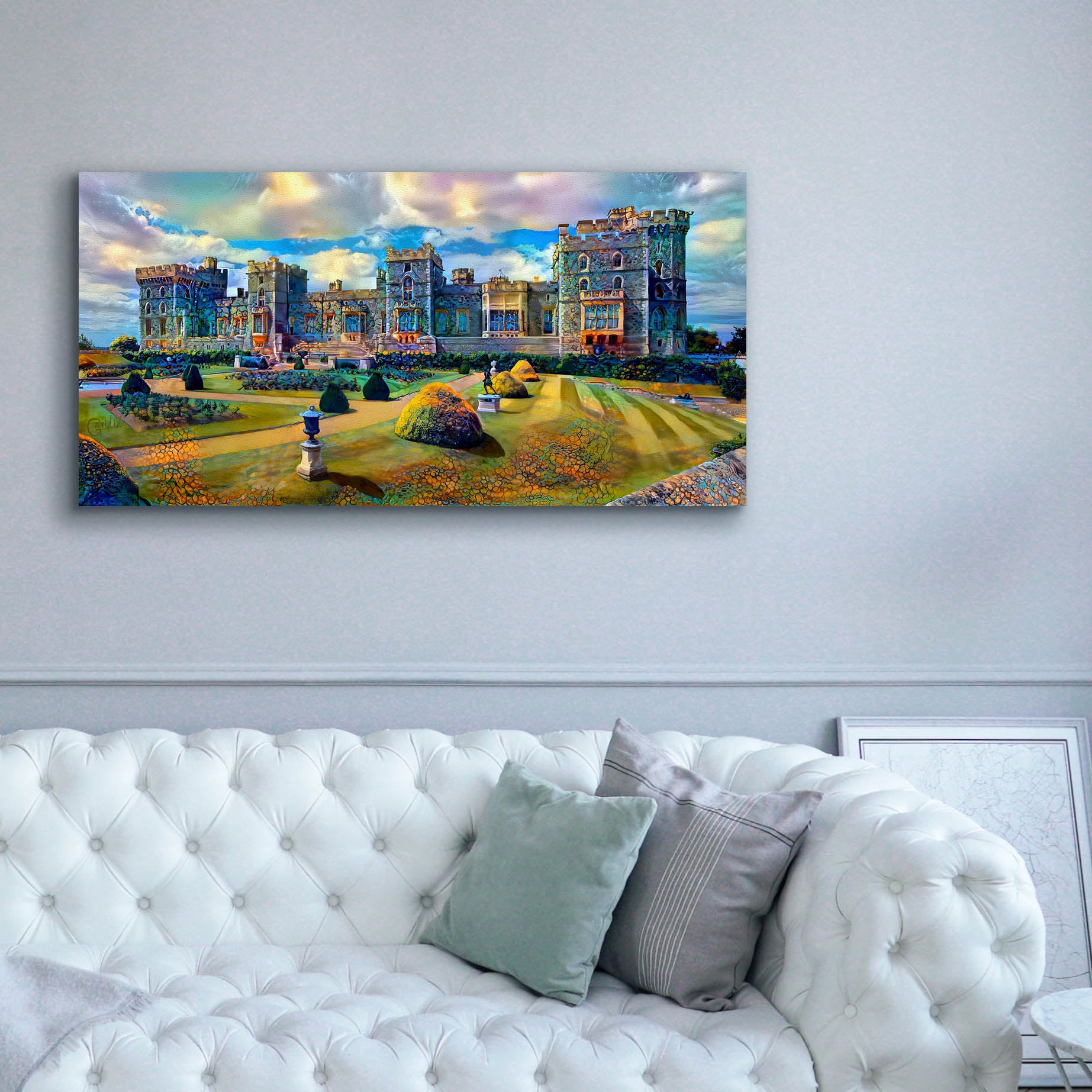 'Berkshire England Windsor Castle' by Pedro Gavidia, Canvas Wall Art,60 x 30