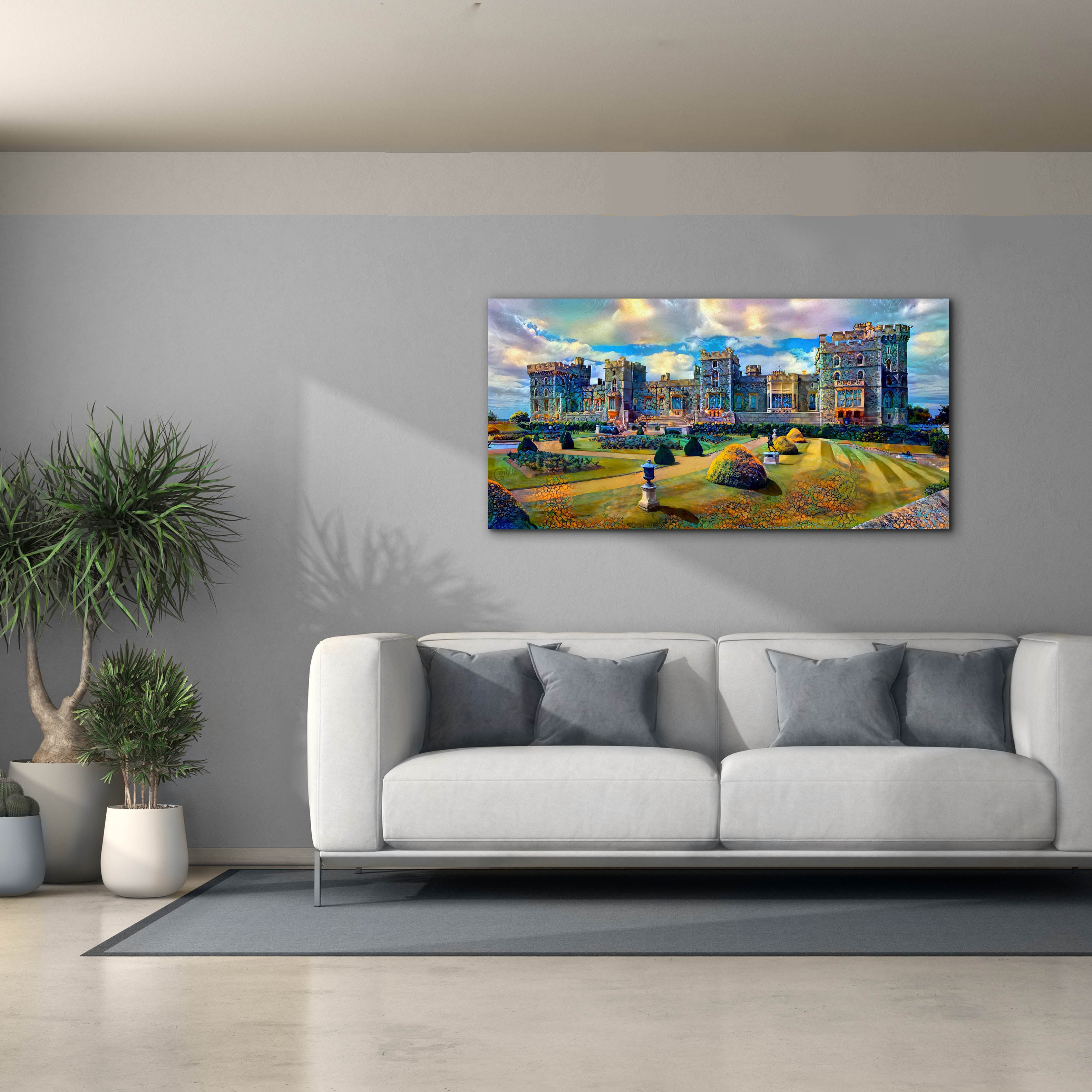 'Berkshire England Windsor Castle' by Pedro Gavidia, Canvas Wall Art,60 x 30
