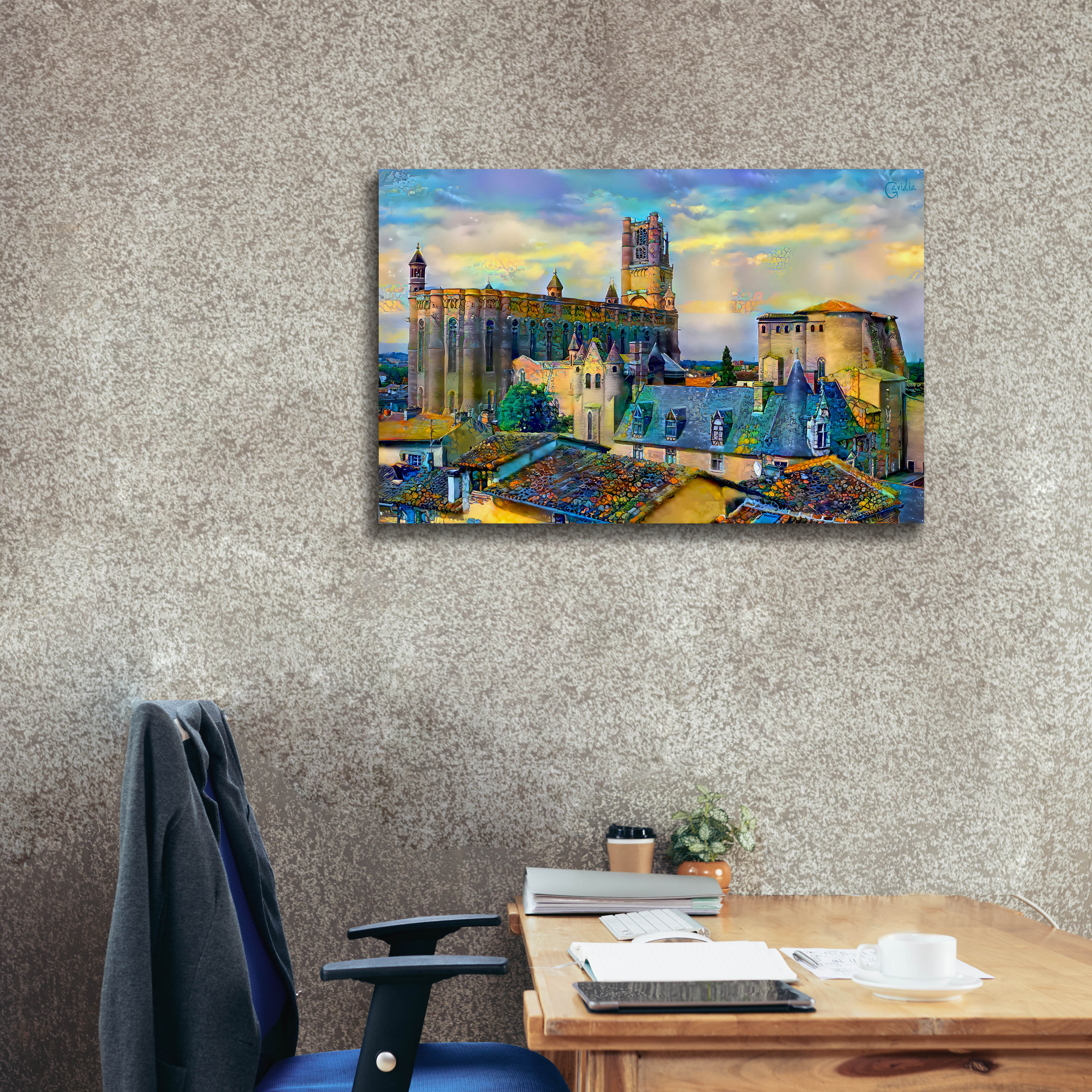 'Albi France Cathedral Basilica of Saint Cecilia' by Pedro Gavidia, Canvas Wall Art,40 x 26